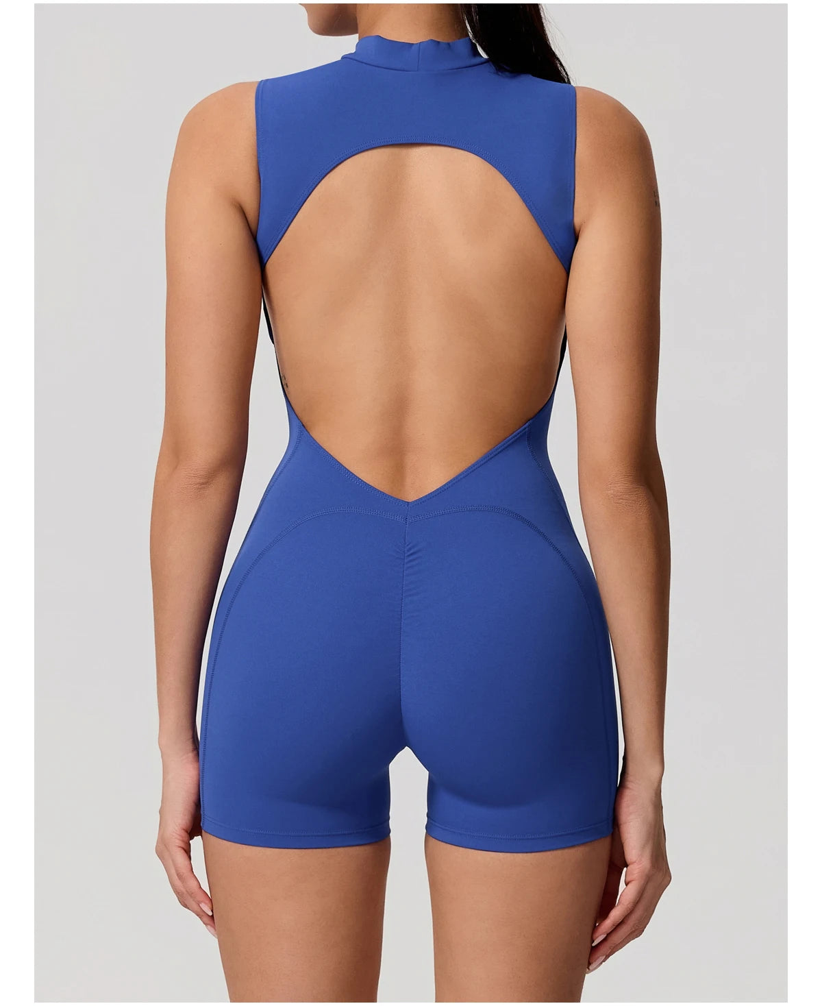 Apex Ritual – Sleeveless Yoga Bodysuit Women – High Stretch Push Up Fitness Jumpsuit