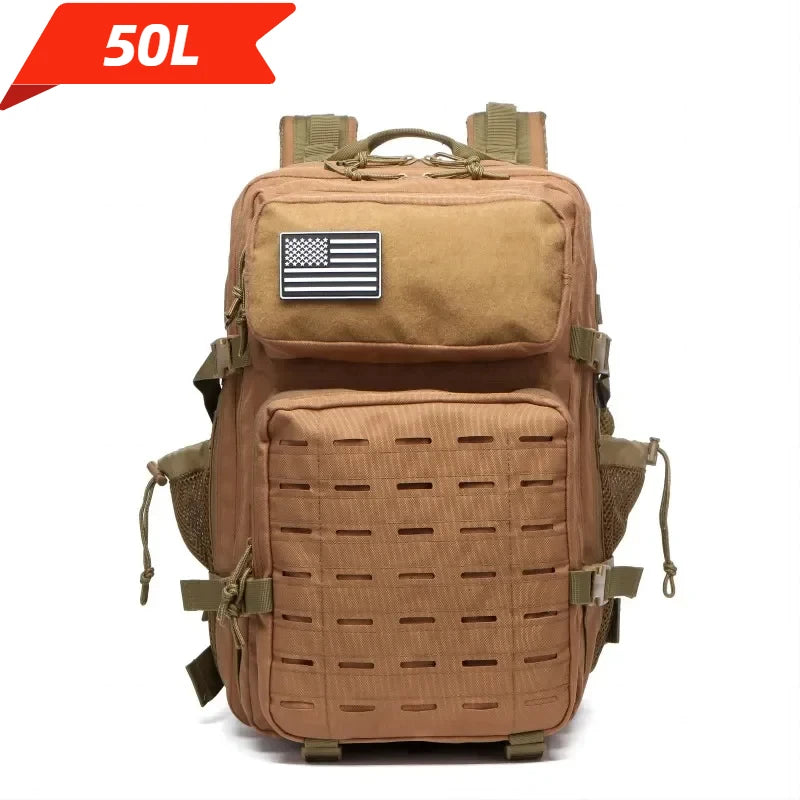 Apex Ritual – Tactical Molle Hunting Backpack 25L/50L – EDC Gym & Outdoor Hiking Rucksack with Bottle Holders