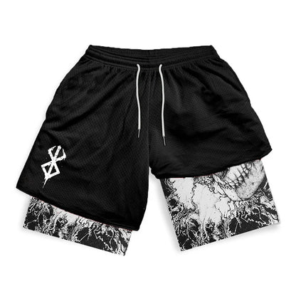 Apex Ritual – Men's 2-in-1 Training Shorts – Quick-Dry Double-Layered Gym Running Shorts