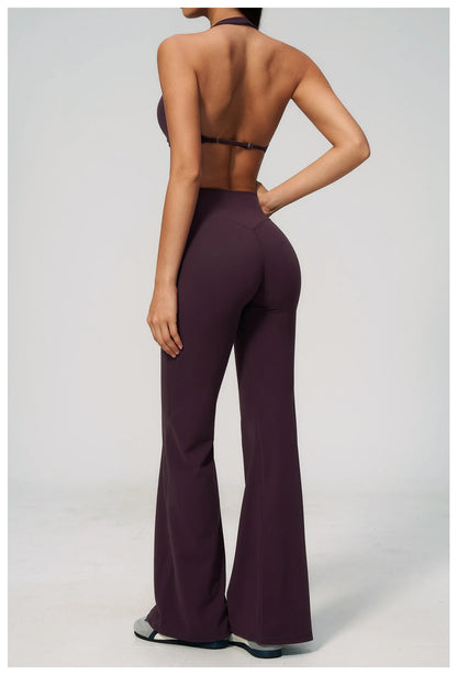Apex Ritual – Yoga Set 2PCS Women – Gym Legging Fitness Bra Crop Top Long Sleeve Sports Suits
