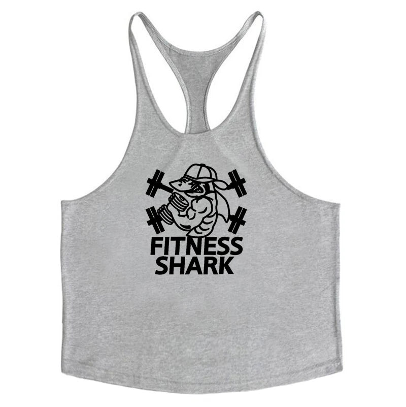 Apex Ritual – Men's Y-Back Suspender Gym Tank – Cotton Breathable Bodybuilding Vest
