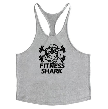 Apex Ritual – Men's Y-Back Suspender Gym Tank – Cotton Breathable Bodybuilding Vest