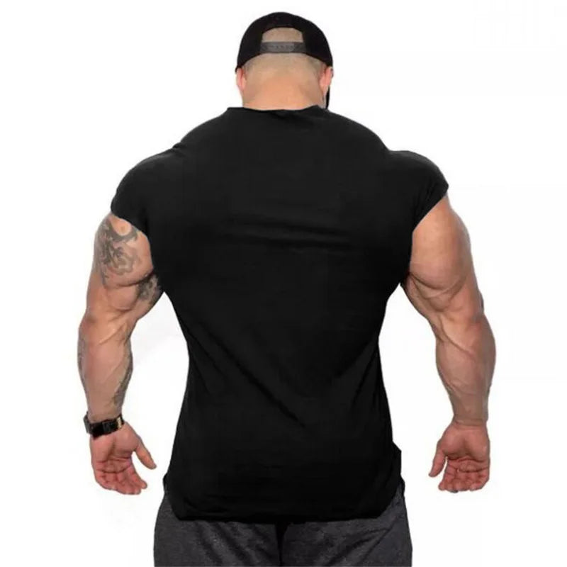 Apex Ritual – Men's Cotton Stringer Tank Top – Sleeveless Bodybuilding Gym Vest