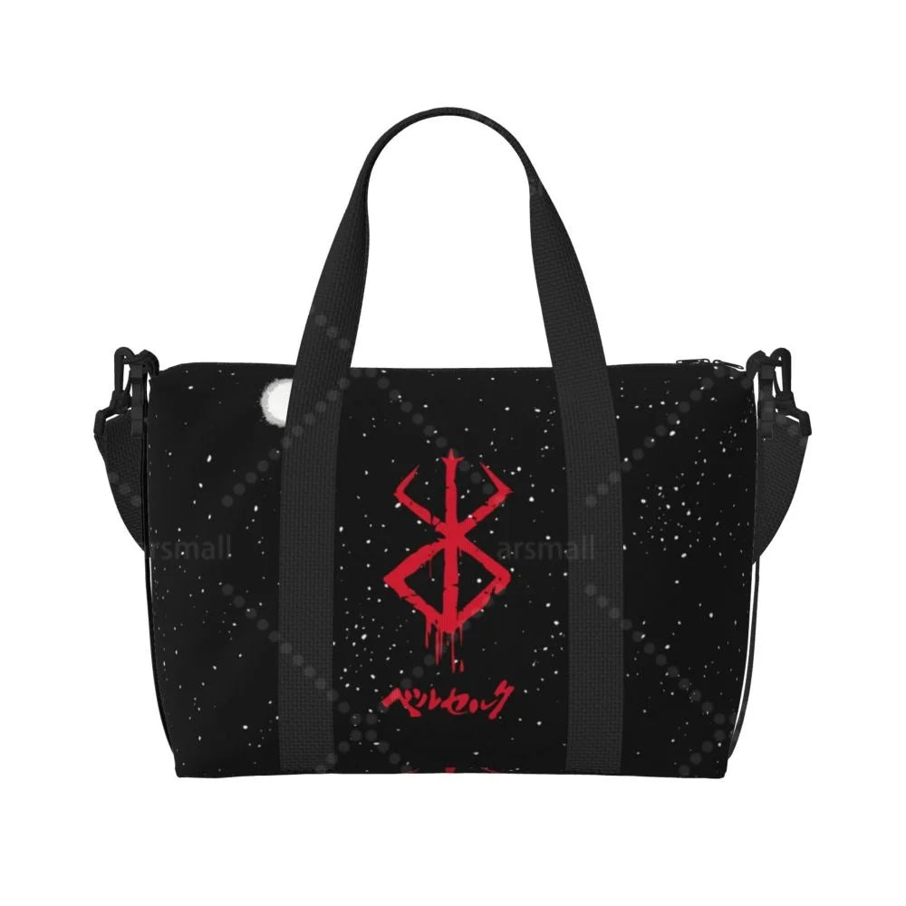 Apex Ritual – Anime Print Travel Tote Bag – Waterproof Multipurpose Gym & Fitness Weekender Bag