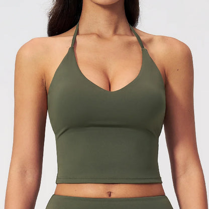 Apex Ritual – Yoga Tank Top Summer Women Deep-V – Fitness Shockproof Push Up Running Vest