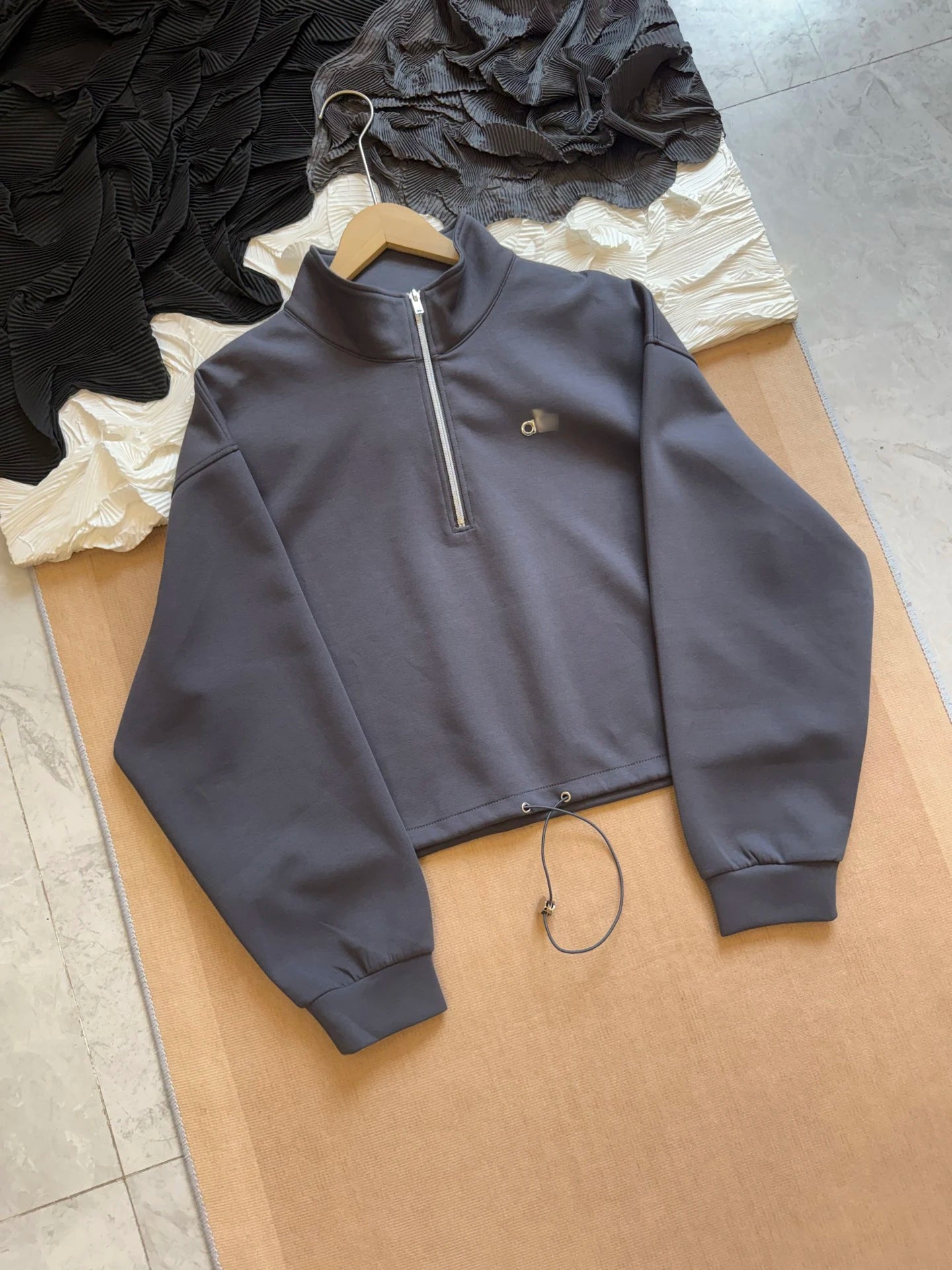Apex Ritual – American Style Half Zipper Stand Collar Jacket Women – Yoga Running Set Long Sleeve