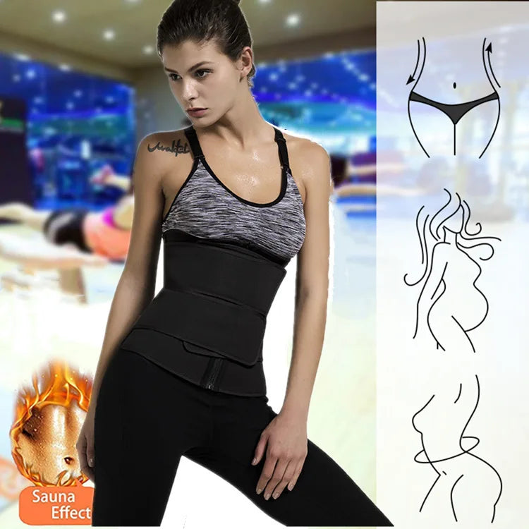 Apex Ritual – Waist Trimmer Training Belt – Adjustable Core & Sweat Support