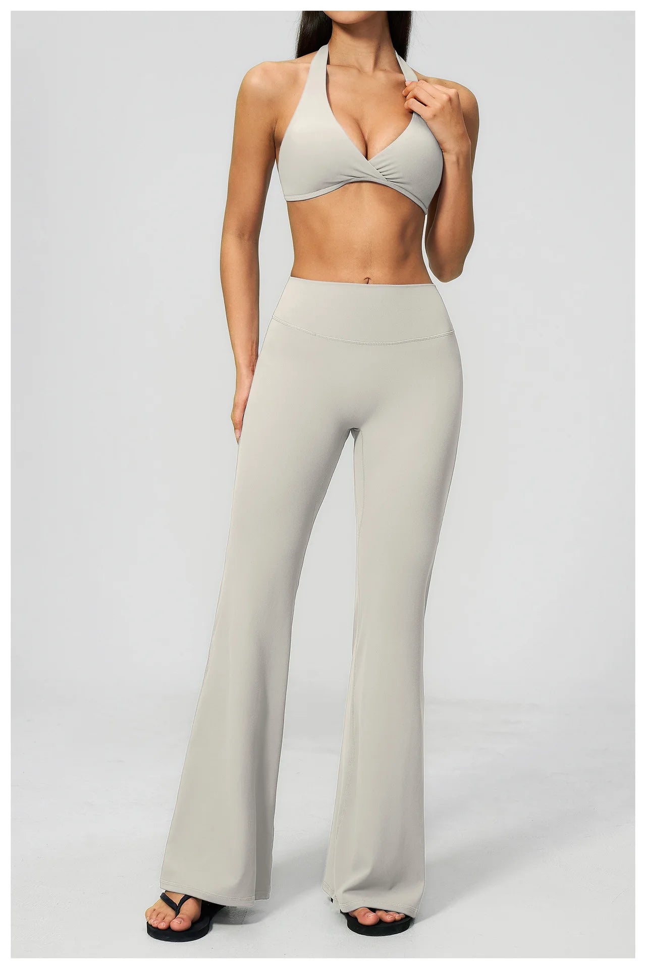 Apex Ritual – Yoga Set 2PCS Women – Gym Legging Fitness Bra Crop Top Long Sleeve Sports Suits