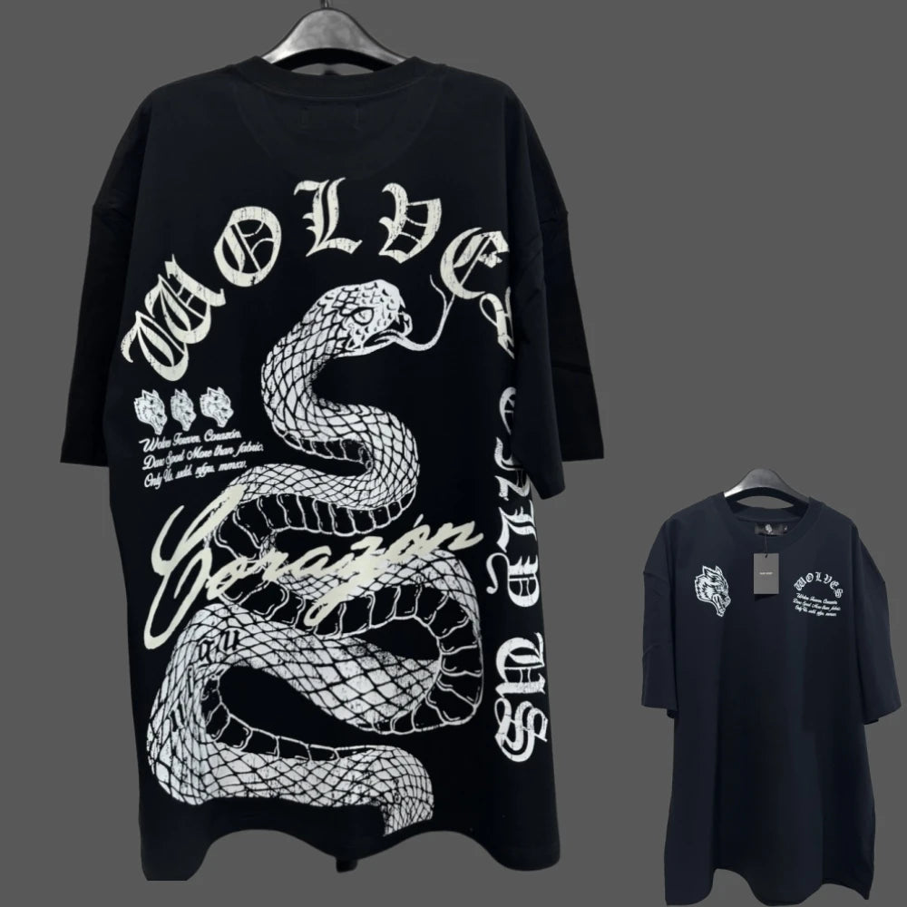 Apex Ritual – Anime Print Men's Crewneck T-Shirt – Loose Casual Fitness Training Cotton Tee