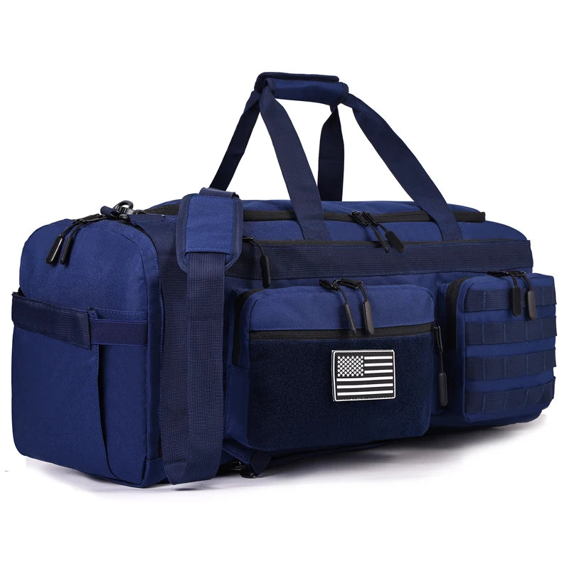 Apex Ritual 50L Travel Duffle Backpack – Gym Bag with Shoe Compartment & Wet Pocket