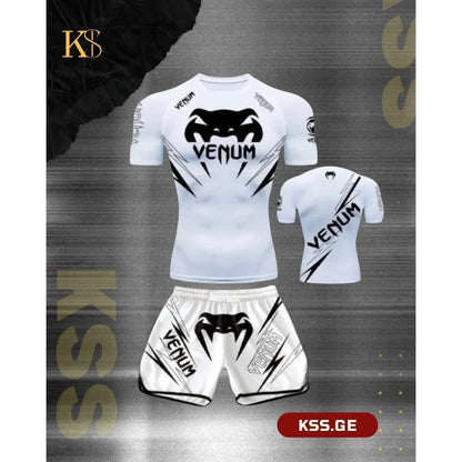 Apex Ritual – Men's Martial Arts & Boxing Casual Set – Short-Sleeve Shorts Set
