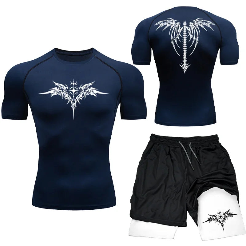 Apex Ritual MMA Compression Set – Quick-Dry Rashguard & Shorts for Combat Training