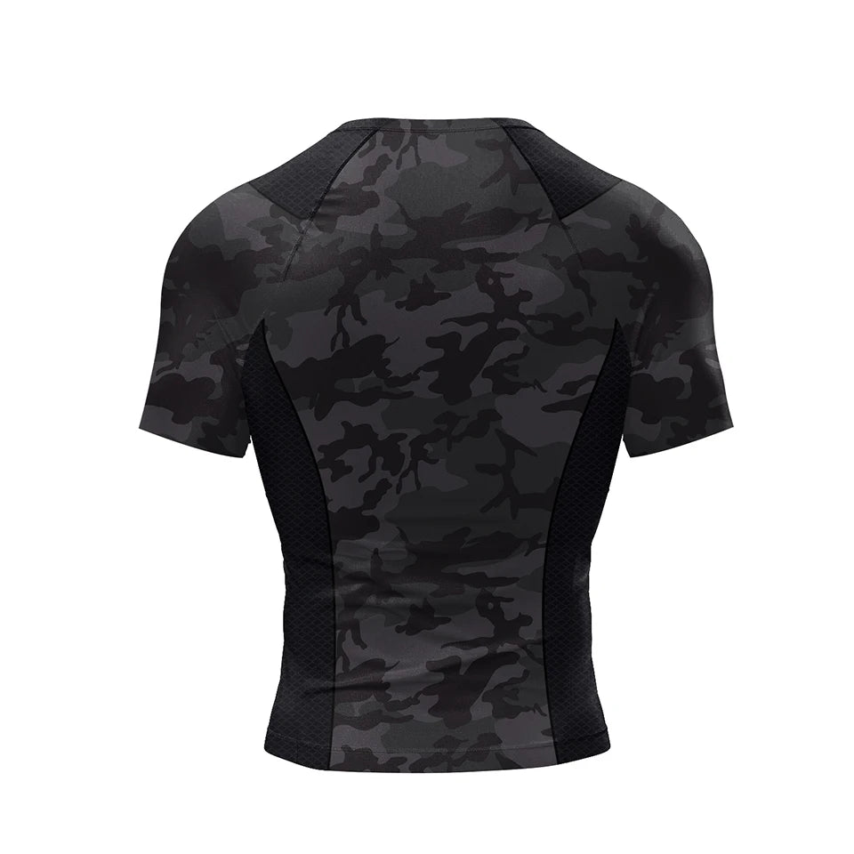 Apex Ritual – Black No Gi BJJ Jiu Jitsu T-Shirt & MMA Shorts Set – Rashguard & Compression Wear
