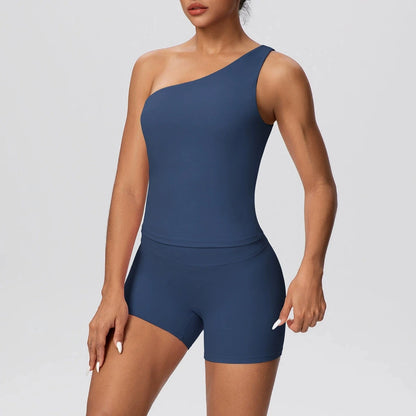 Apex Ritual Women's 2-Piece Sports Set – Push-Up Bra & Shorts