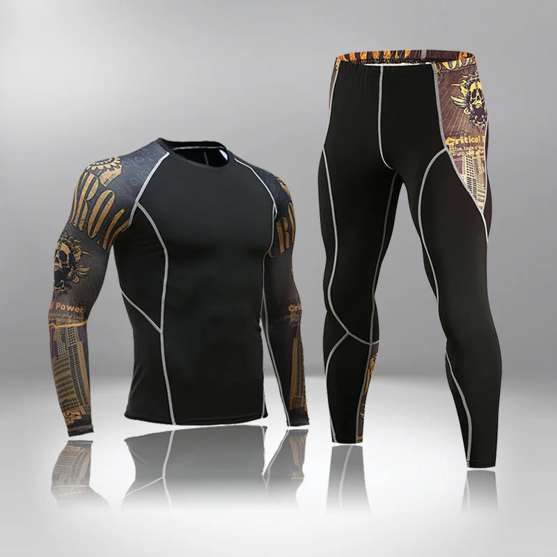 Apex Ritual – Men's Thermal Underwear Sets Compression Sport Suit – Quick Drying Long Johns