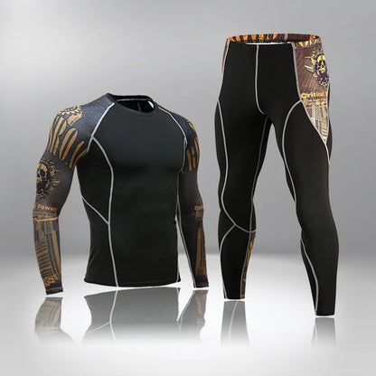 Apex Ritual – Men's Thermal Underwear Sets Compression Sport Suit – Quick Drying Long Johns