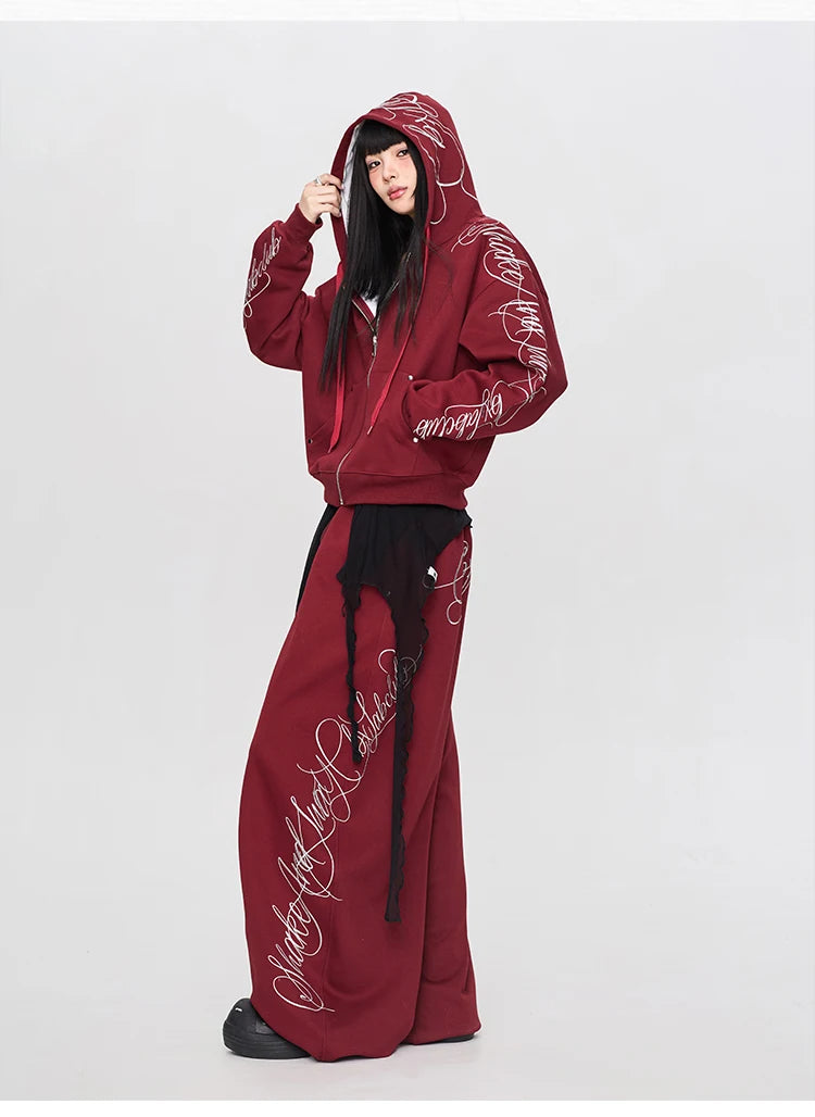 Apex Ritual – Gothic Thorn Body Set – Heavy Duty Hoodie & Sport Pants Women