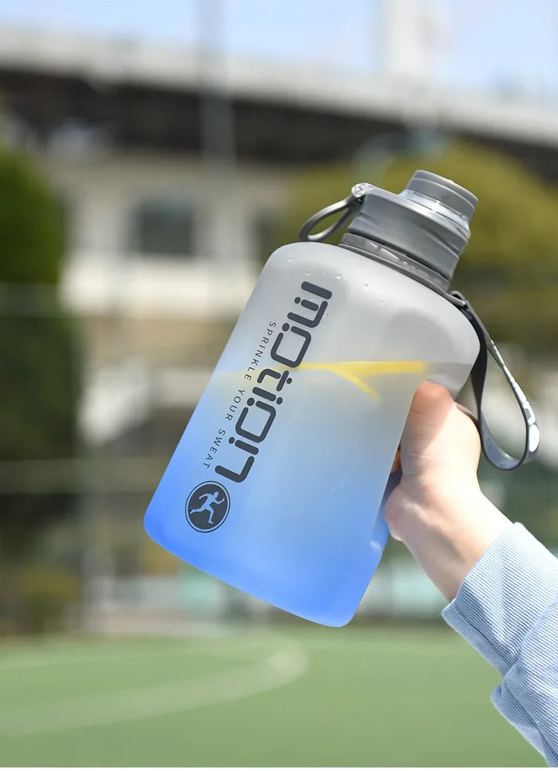 Apex Ritual – 2L Sports Water Bottle with Straw – Large Capacity Fitness Drinking Bottle with Scale