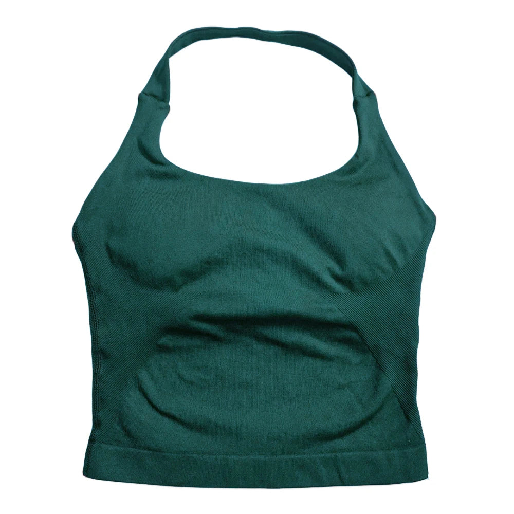 APEX RITUAL Women's Strappy Training Bra – Padded Seamless Support