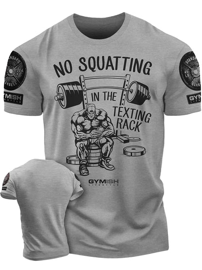 Apex Ritual Men's GYM Letter Print T-Shirt – Breathable Cotton Training Tee