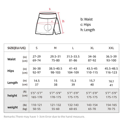 Apex Ritual – Women's Cycling Shorts – Padded Workout Yoga Fitness Culottes