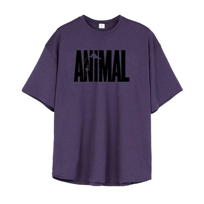 Apex Ritual – Men's Oversized Mesh Gym T-Shirt – Quick-Dry Training & Running Tee
