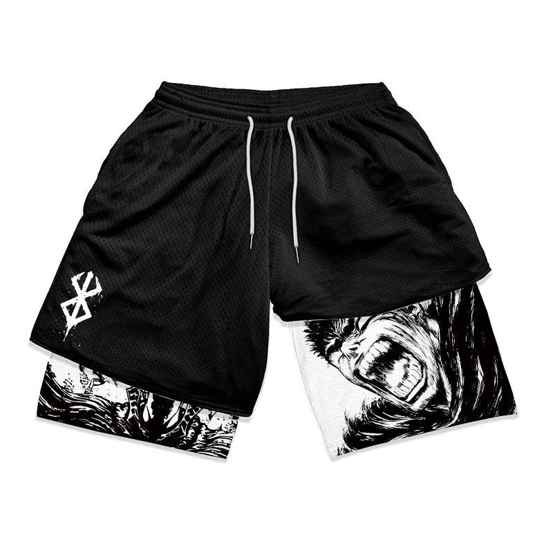 Apex Ritual – Men's 2-in-1 Training Shorts – Quick-Dry Double-Layered Gym Running Shorts