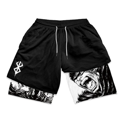 Apex Ritual – Men's 2-in-1 Training Shorts – Quick-Dry Double-Layered Gym Running Shorts