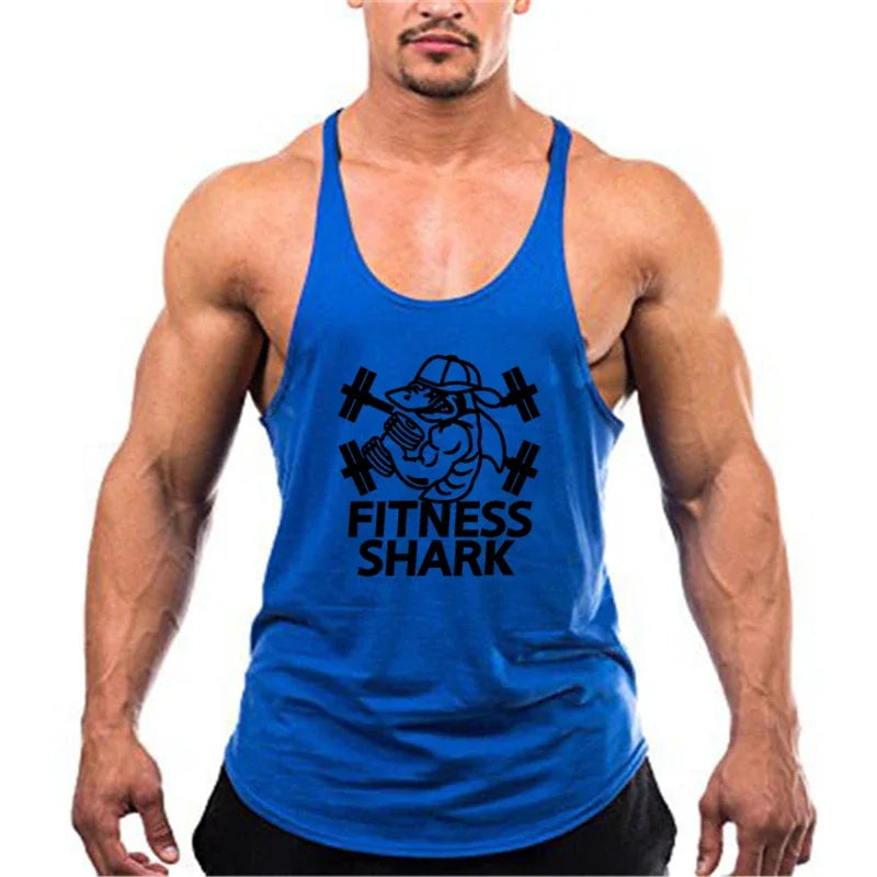 Apex Ritual – Men's Y-Back Suspender Gym Tank – Cotton Breathable Bodybuilding Vest
