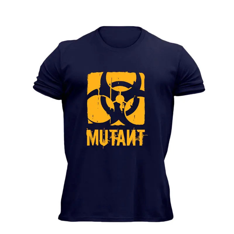 Apex Ritual – Men's Elastic Round Neck Fitness T-Shirt – Breathable Cotton Training Sport Tee