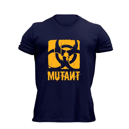 Apex Ritual – Men's Elastic Round Neck Fitness T-Shirt – Breathable Cotton Training Sport Tee