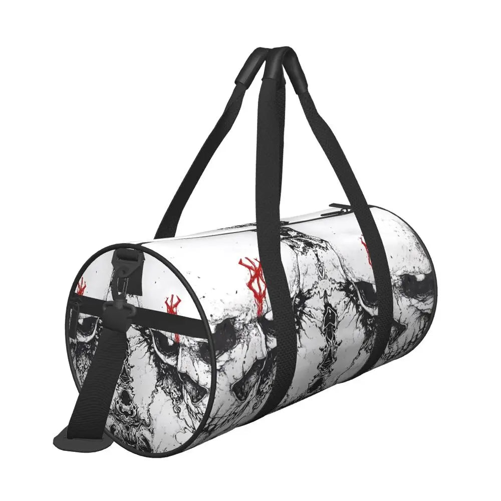 Apex Ritual – Skull Print Sports Gym Bag – Large Capacity Streetwear Training & Travel Bag