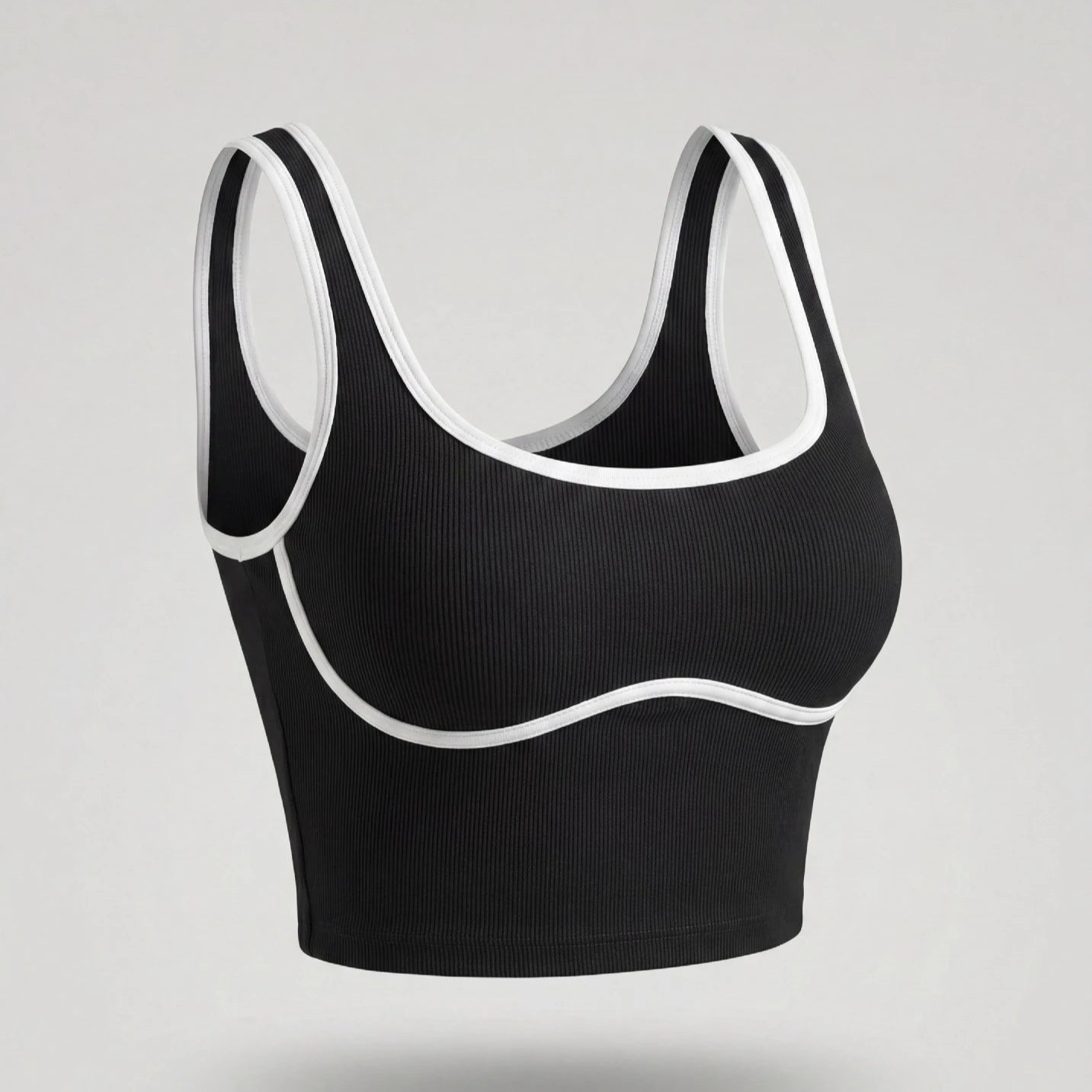 Apex Ritual – Color Blocking Sports Vest Women – No-Wire Push Up Fitness Bra
