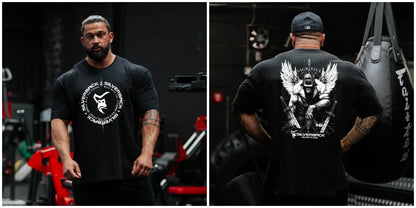 Apex Ritual Cotton Training Tee – Loose-Fit Round-Neck Gym & Sport Shirt