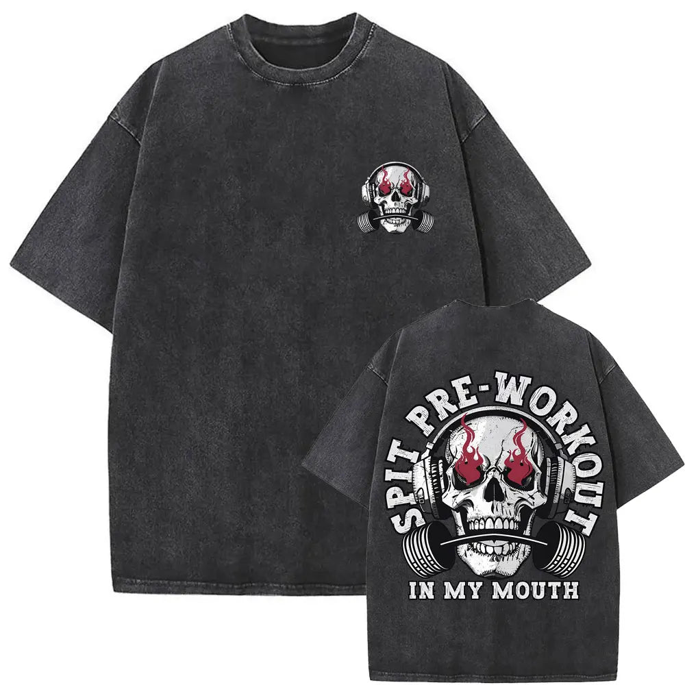 Apex Ritual – Anti Social Lifting Club Skeleton Gym Pump Cover T-Shirt – Funny Vintage Bodybuilding Tee