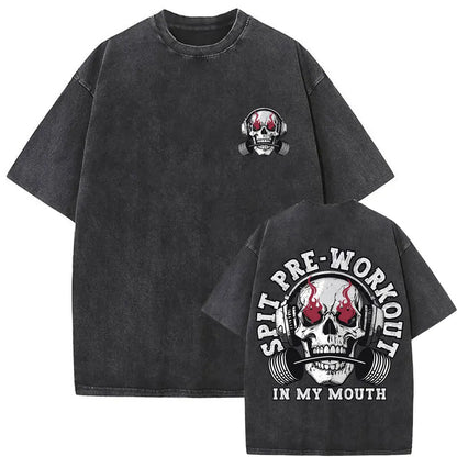 Apex Ritual – Anti Social Lifting Club Skeleton Gym Pump Cover T-Shirt – Funny Vintage Bodybuilding Tee