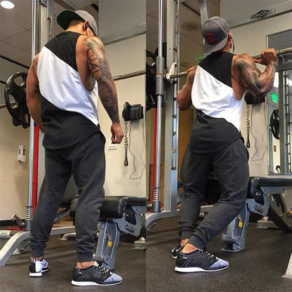 Apex Ritual – Men's Sleeveless Gym Running Vest – Muscle Singlet Breathable Mesh Fitness Tank
