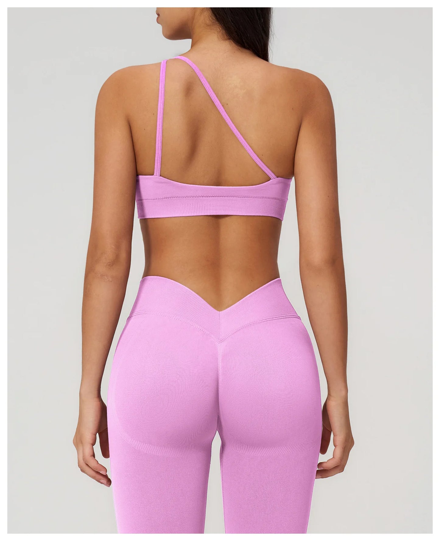 Apex Ritual – Seamless Sport Bra Women – Breathable Shockproof Oblique Shoulder Yoga Bra Sportswear