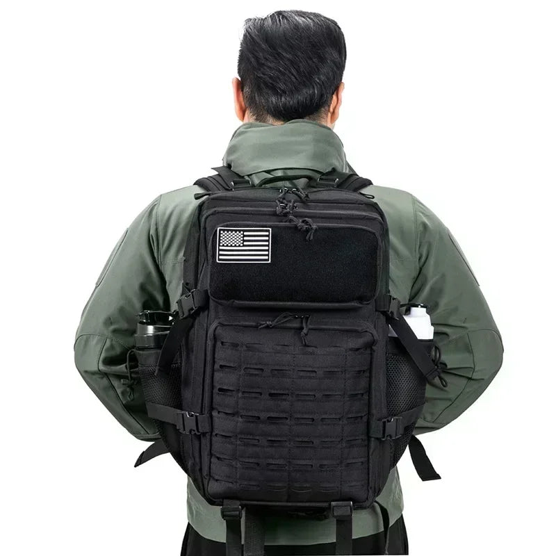 Apex Ritual – Tactical Molle Backpack 25L/45L – Military-Style Gym & Outdoor Hiking Rucksack