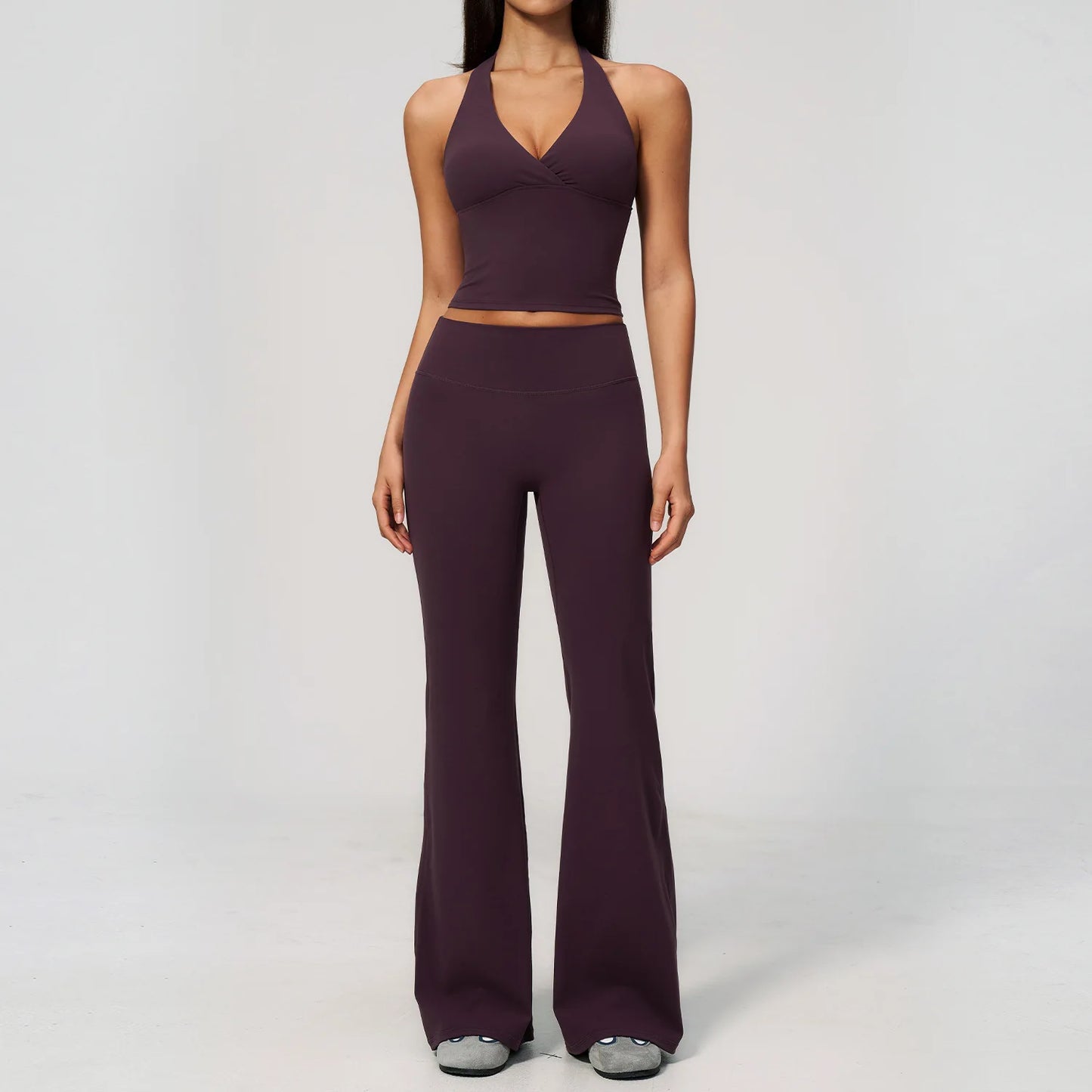 Apex Ritual – Yoga Set 2PCS Women – Gym Legging Fitness Bra Crop Top Long Sleeve Sports Suits