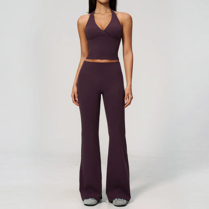 Apex Ritual – Yoga Set 2PCS Women – Gym Legging Fitness Bra Crop Top Long Sleeve Sports Suits