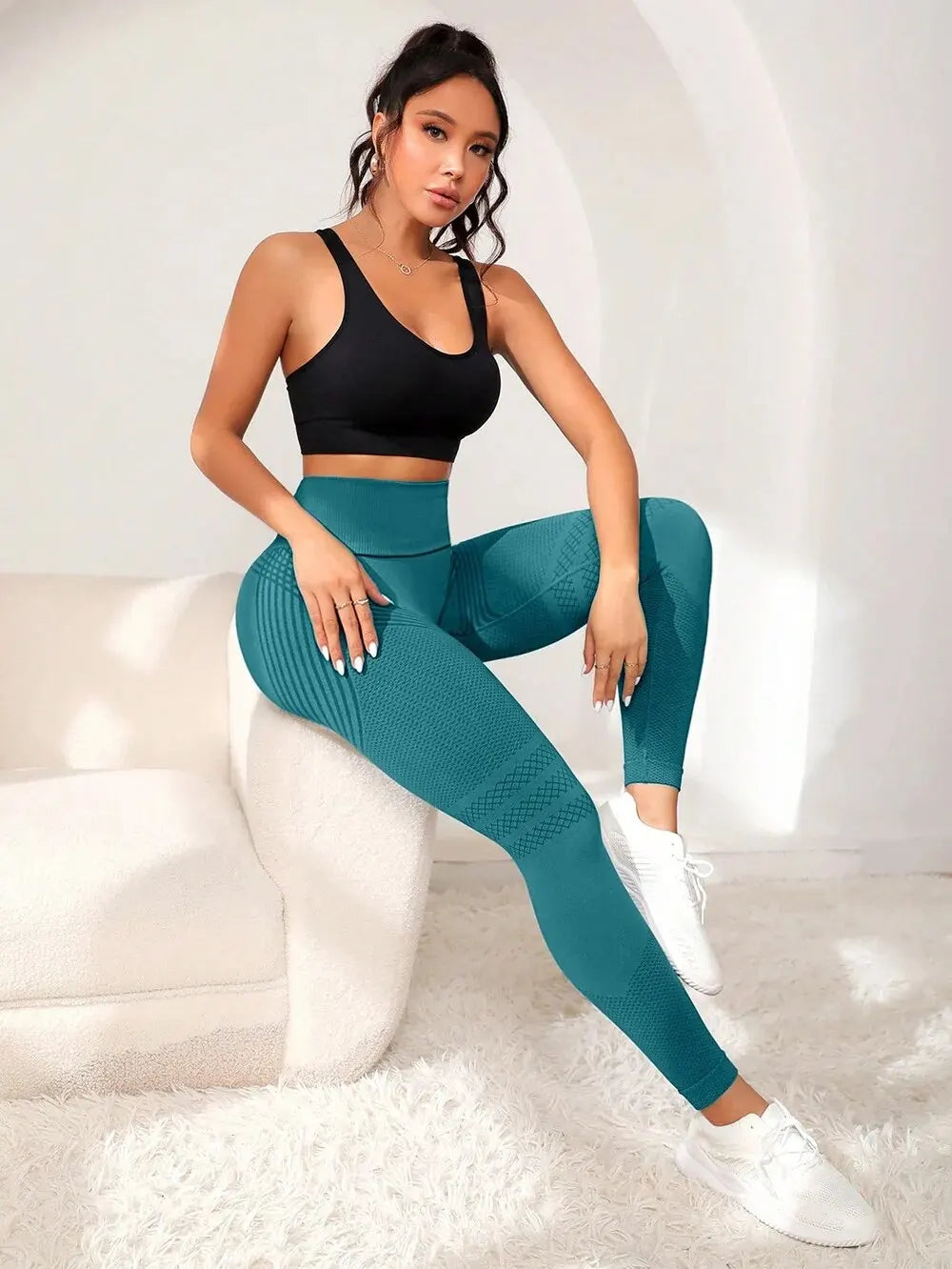 APEX RITUAL Women's High-Waist Sculpt Leggings – Squat-Proof Training Tights