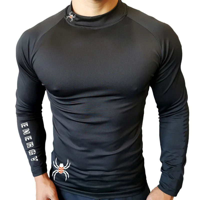 Apex Ritual – Men's Long Sleeve Compression Running T-Shirt – Quick-Dry Bodybuilding Fitness Top