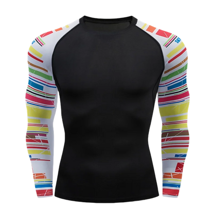 Apex Ritual – MMA Long Sleeve Rashguard – BJJ Muay Thai Compression Shirt Gym Boxing Jersey