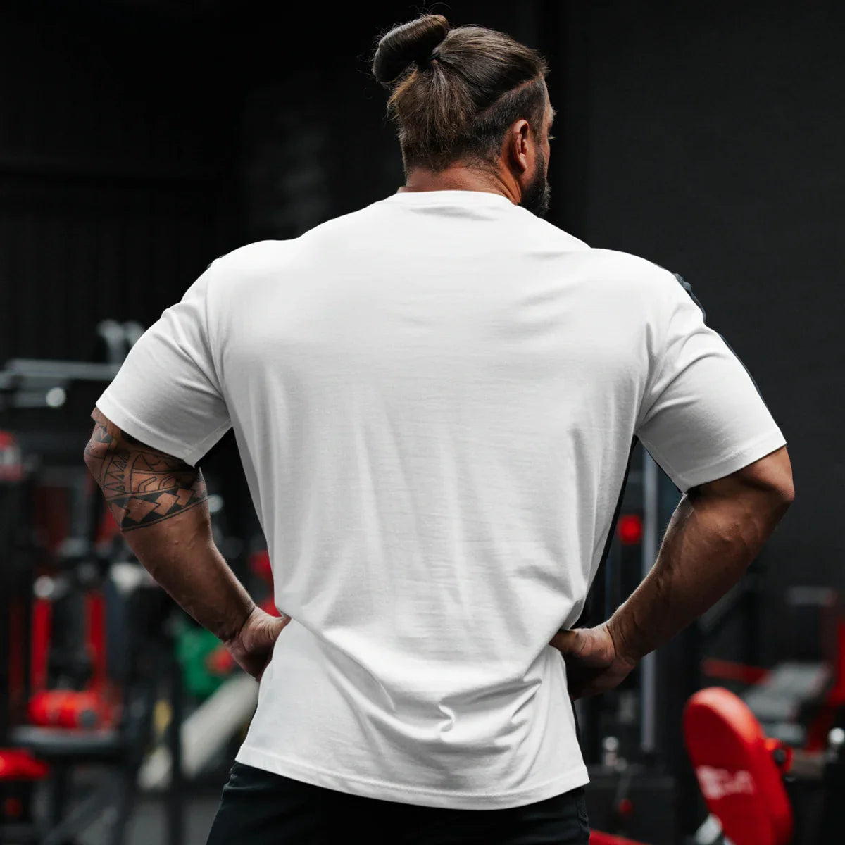 Apex Ritual – Men's Cotton Gym T-Shirt – Loose Fit Summer Round Neck Running Tee