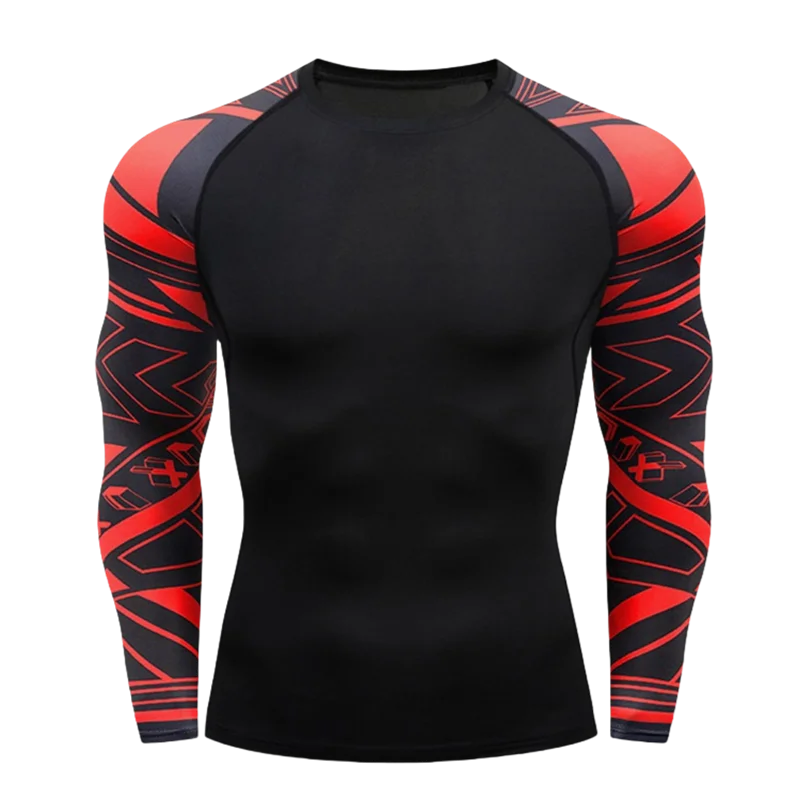 Apex Ritual – MMA Long Sleeve Rashguard – BJJ Muay Thai Compression Shirt Gym Boxing Jersey