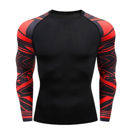 Apex Ritual – MMA Long Sleeve Rashguard – BJJ Muay Thai Compression Shirt Gym Boxing Jersey