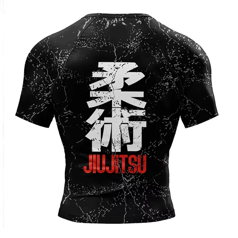 Apex Ritual – No Gi BJJ Rashguard – Jiu-Jitsu Kickboxing Polyester Compression Sports T-Shirt