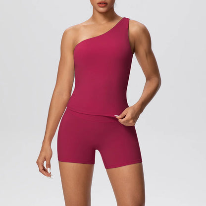 Apex Ritual Women's 2-Piece Sports Set – Push-Up Bra & Shorts