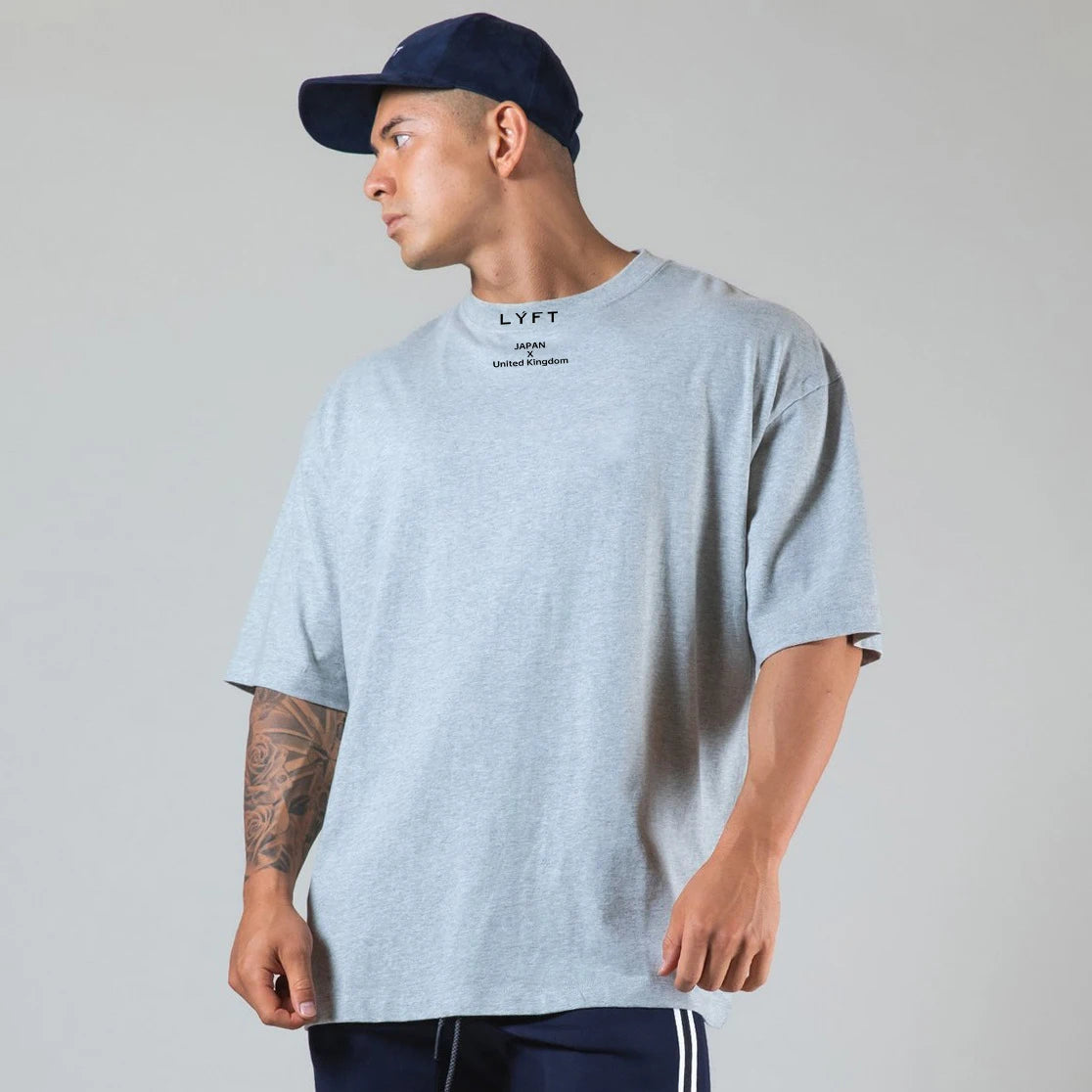 Apex Ritual – JAPAN & UK Cotton Gym Running T-Shirt – Short Sleeve Workout Training Tee